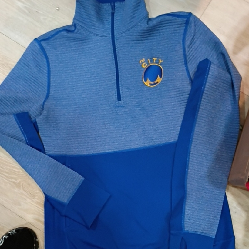 Source Unknown Blue Half-Zip Sweater